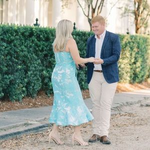 Alexis Delphine Floral-Patterned Midi Dress